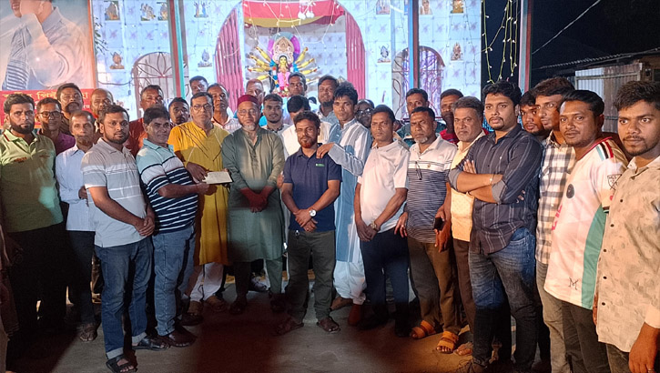 পূজা মণ্ডপ পরিদর্শন করলেন ইউনিয়ন বিএনপির নেতৃবৃন্দ 